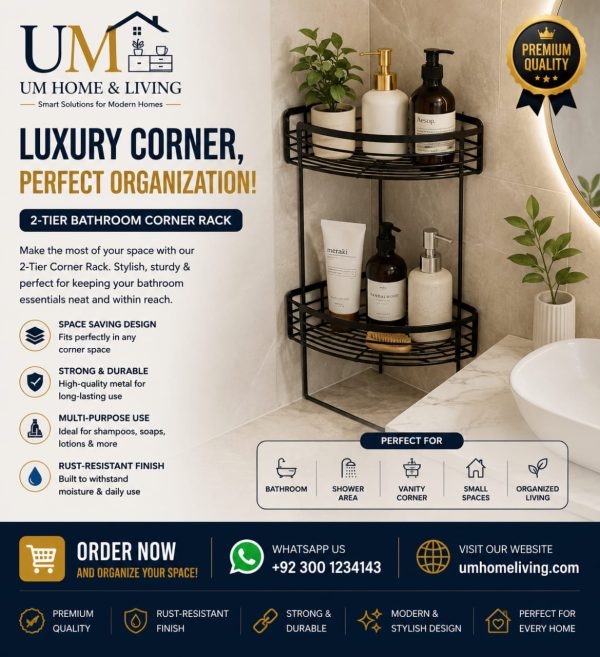 2-Tier Multi-Purpose Corner Rack