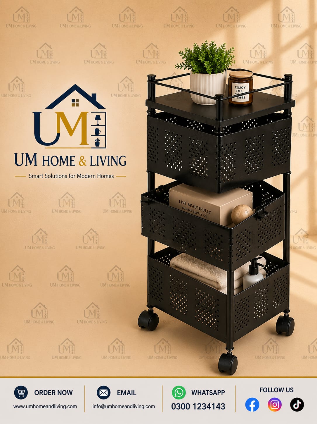 3-Tier Rotating Storage Organizer - Image 2