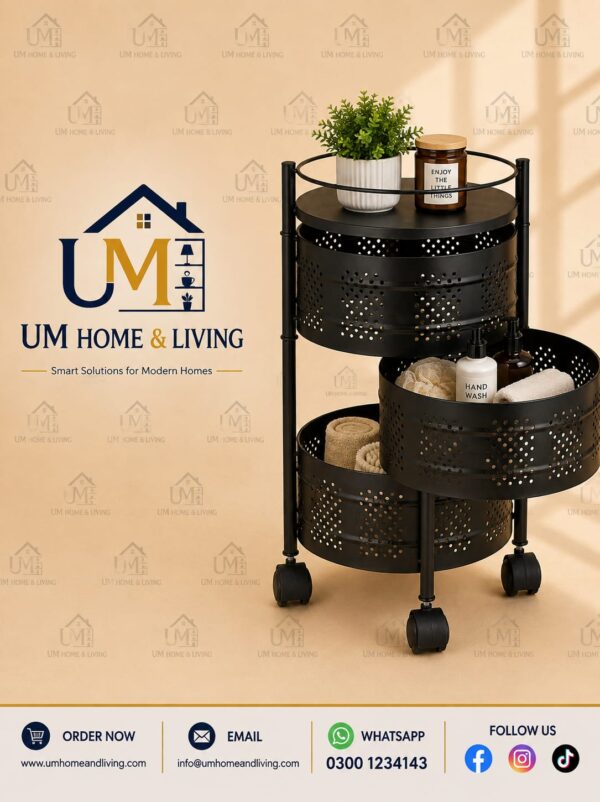 3-Tier Rotating Storage Organizer