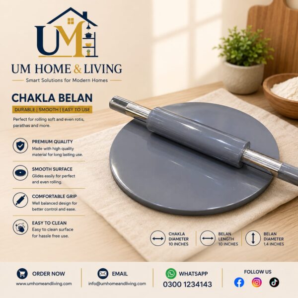 Premium Chakla Belan – 10 Inch