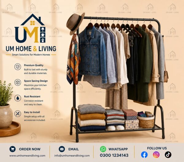 Premium Garment & Clothes Storage Rack