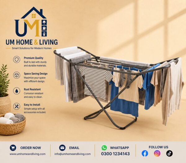 Foldable Clothes Drying Rack