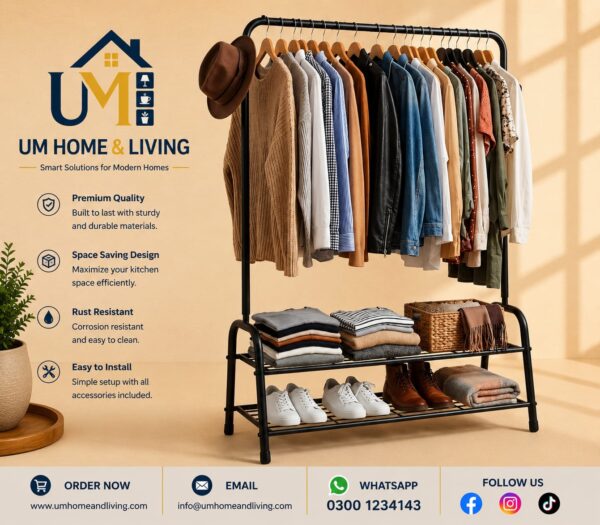 Premium Garment & Clothes Storage Rack