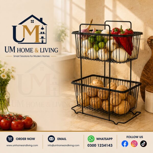 2-Tier Onion & Potato Storage Rack